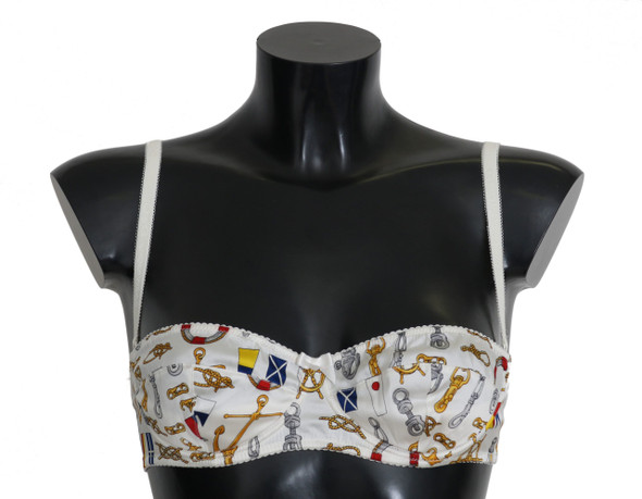 White Balconcino Sailor Print Underwear White Balconcino Sailor Print Underwear