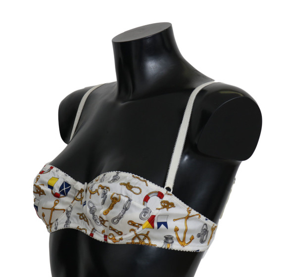 White Balconcino Sailor Print Underwear White Balconcino Sailor Print Underwear