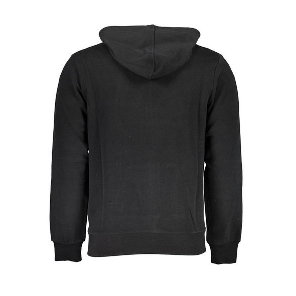 Sleek Hooded Cotton Sweatshirt in Black Sleek Hooded Cotton Sweatshirt in Black