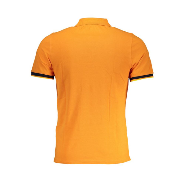 Vibrant Orange Contrast Detail Polo Vibrant Orange Contrast Detail Polo