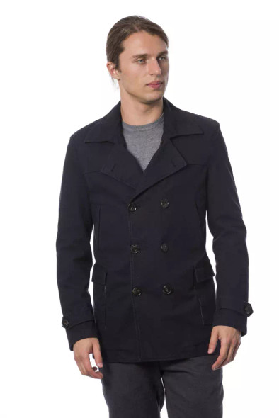 Verri Blue Cotton Men Blazer Verri Blue Cotton Men Blazer
