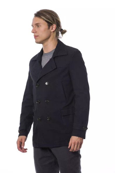 Verri Blue Cotton Men Blazer Verri Blue Cotton Men Blazer