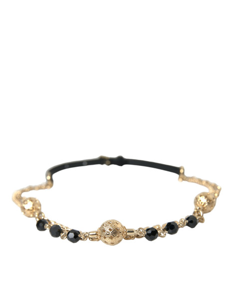 Black Suede Gold Chain Crystal Waist Belt Black Suede Gold Chain Crystal Waist Belt