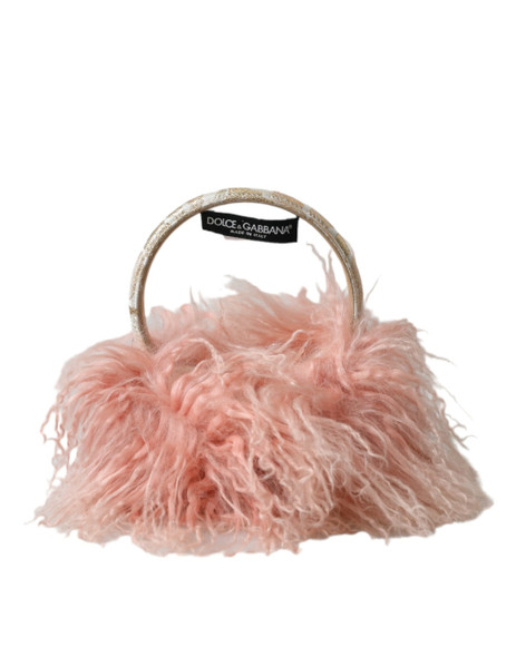 Pink Shearling Fur Winter Warmer Headband Ear Muffs Pink Shearling Fur Winter Warmer Headband Ear Muffs