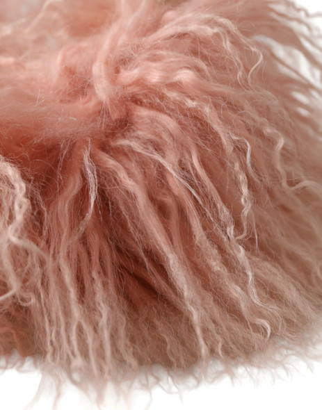 Pink Shearling Fur Winter Warmer Headband Ear Muffs Pink Shearling Fur Winter Warmer Headband Ear Muffs