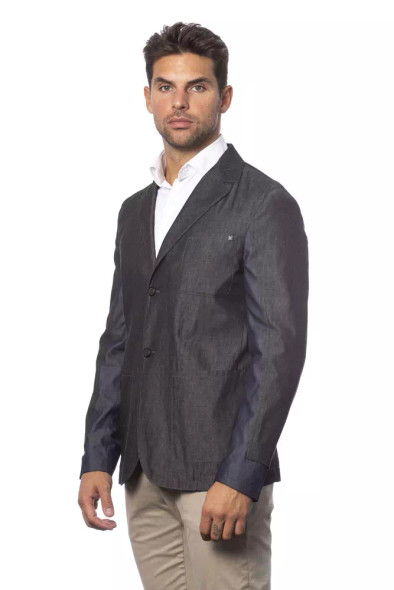 Gray Cotton Men Blazer Gray Cotton Men Blazer