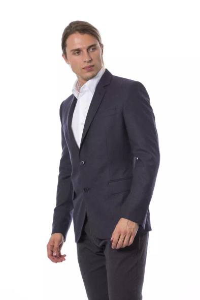 Blue Wool Men Blazer Blue Wool Men Blazer