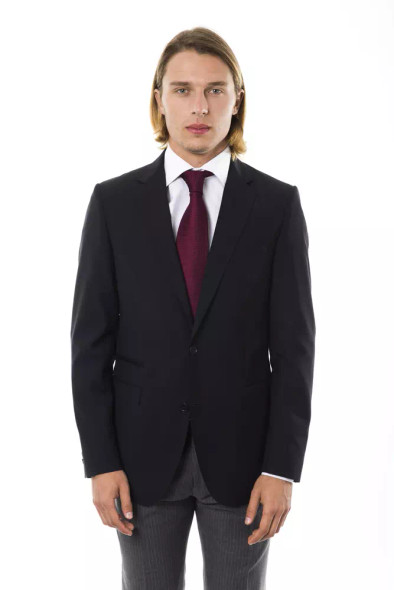 Black Wool Men's Blazer Black Wool Men's Blazer