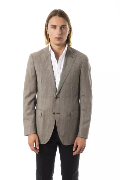 Uominitaliani Gray Wool Men Blazer Uominitaliani Gray Wool Men Blazer