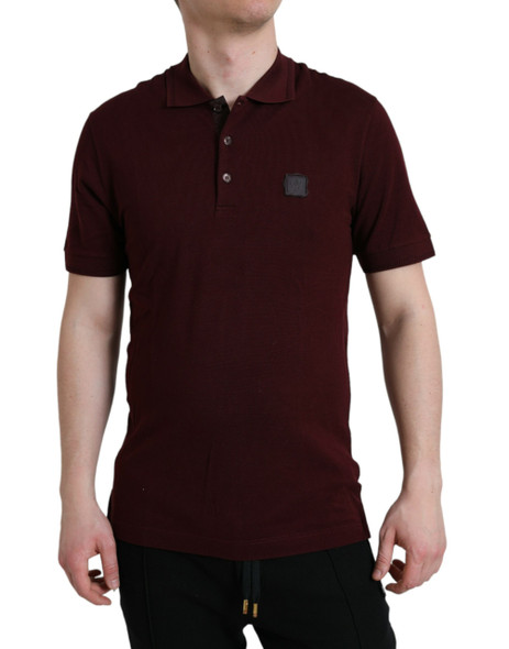 Maroon Collared Short Sleeves Polo T-shirt Maroon Collared Short Sleeves Polo T-shirt
