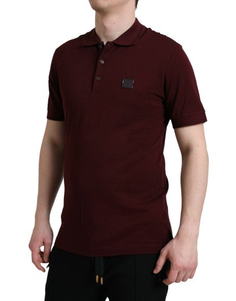 Maroon Collared Short Sleeves Polo T-shirt Maroon Collared Short Sleeves Polo T-shirt