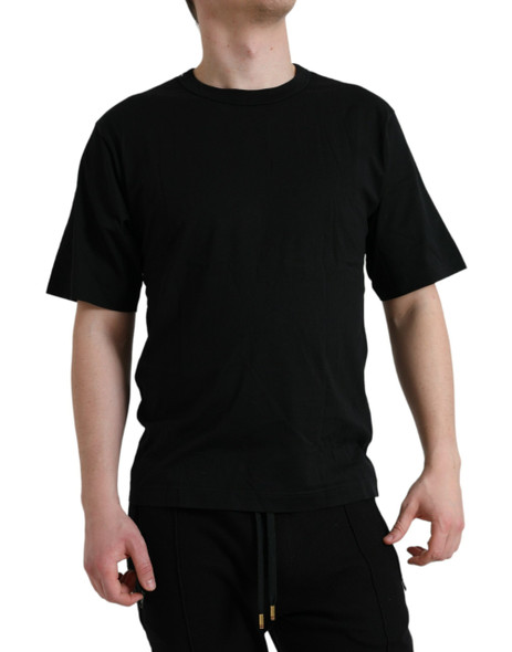 Black Logo Embossed Crew Neck Short Sleeves T-shirt Black Logo Embossed Crew Neck Short Sleeves T-shirt