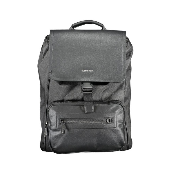 Black Polyester Backpack Black Polyester Backpack