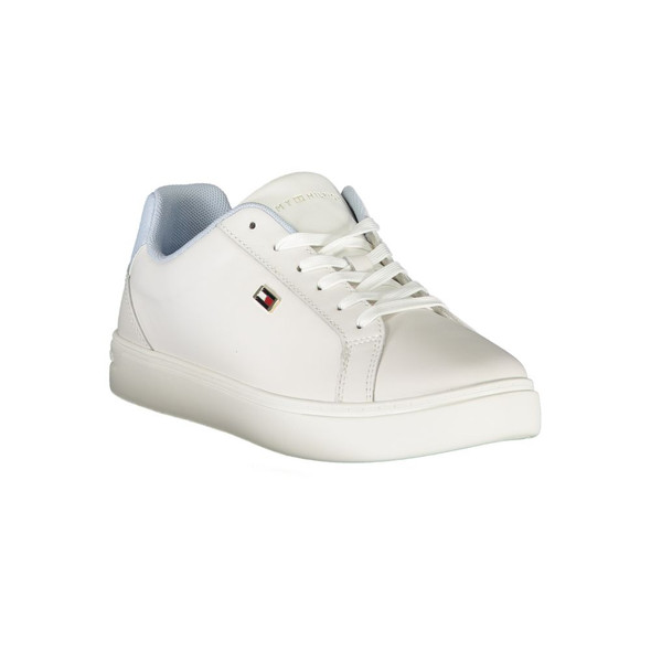 White Polyester Sneaker White Polyester Sneaker