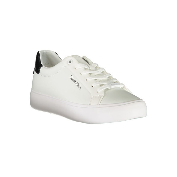 White Polyester Sneaker CA-29017 White Polyester Sneaker CA-29017