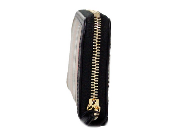 Burberry Ellerby Black Leather Icon Stripe Canvas Zip Around Continental Wallet Burberry Ellerby Black Leather Icon Stripe Canvas Zip Around Continental Wallet