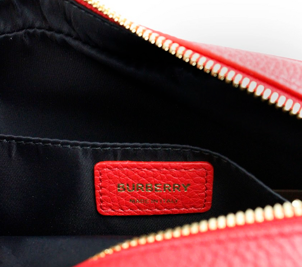 Burberry Small Branded Bright Red Grainy Leather Camera Crossbody Bag Burberry Small Branded Bright Red Grainy Leather Camera Crossbody Bag