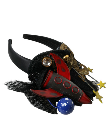 Dolce & Gabbana Multicolor Missile Rocket Crystal Stars Headband Diadem Dolce & Gabbana Multicolor Missile Rocket Crystal Stars Headband Diadem