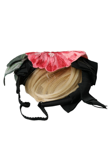 Dolce & Gabbana Black Viscose White Hair Parrucchiera Headband Diadem SMY101428 Dolce & Gabbana Black Viscose White Hair Parrucchiera Headband Diadem SMY101428
