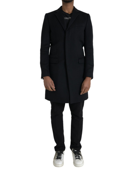 Black Single Breasted Trench Coat Jacket Black Single Breasted Trench Coat Jacket