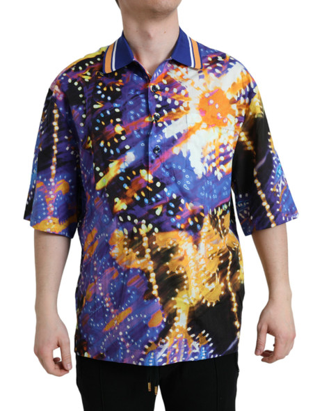 Multicolor Luminarie Print Cotton Casual Shirt Multicolor Luminarie Print Cotton Casual Shirt