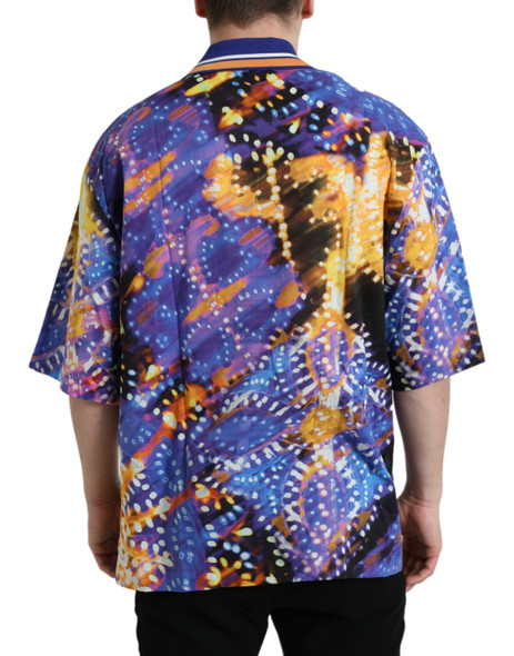 Dolce & Gabbana Multicolor Luminarie Print Cotton Casual Shirt Dolce & Gabbana Multicolor Luminarie Print Cotton Casual Shirt