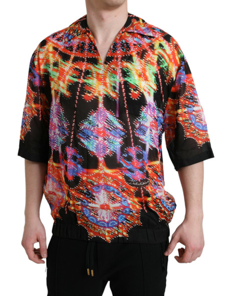 Dolce & Gabbana Multicolor Luminarie Print Cotton T-shirt Dolce & Gabbana Multicolor Luminarie Print Cotton T-shirt