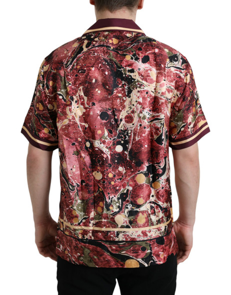 Dolce & Gabbana Multicolor Button Down Silk Shirt Dolce & Gabbana Multicolor Button Down Silk Shirt