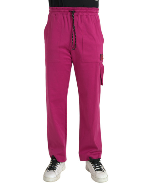 Pink Logo Cargo Cotton Jogger Sweatpants Pants Pink Logo Cargo Cotton Jogger Sweatpants Pants