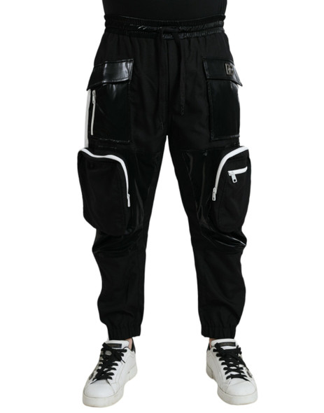 Dolce & Gabbana Black Nylon Cargo Jogger Men Sweatpants Pants Dolce & Gabbana Black Nylon Cargo Jogger Men Sweatpants Pants