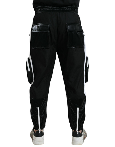 Dolce & Gabbana Black Nylon Cargo Jogger Men Sweatpants Pants Dolce & Gabbana Black Nylon Cargo Jogger Men Sweatpants Pants