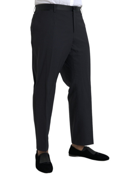 Blue Wool Men Skinny Dress Pants PAN75319 Blue Wool Men Skinny Dress Pants PAN75319