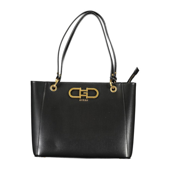 Guess Jeans Black Polyethylene Handbag GU-23436 Guess Jeans Black Polyethylene Handbag GU-23436