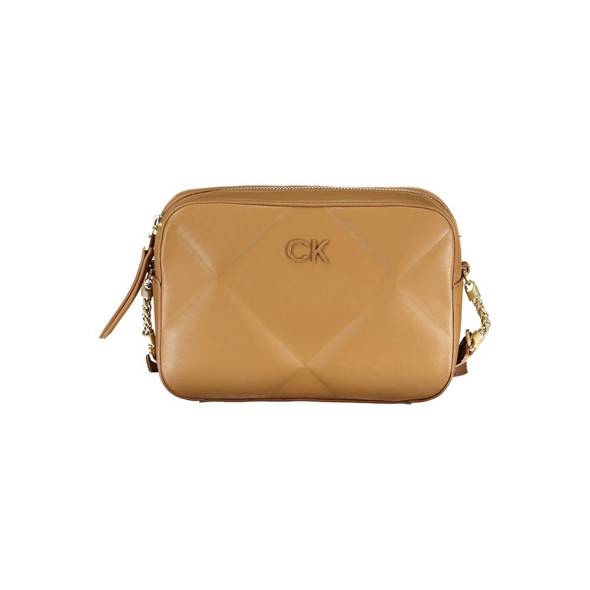 Brown Polyester Handbag Brown Polyester Handbag
