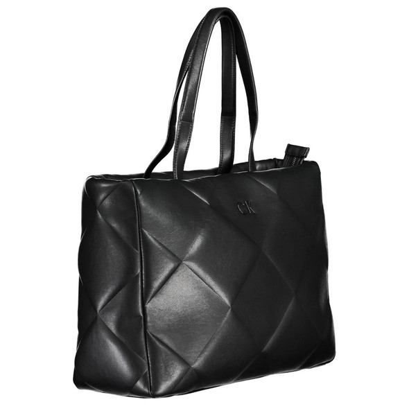 Black Polyester Handbag CA-26298 Black Polyester Handbag CA-26298