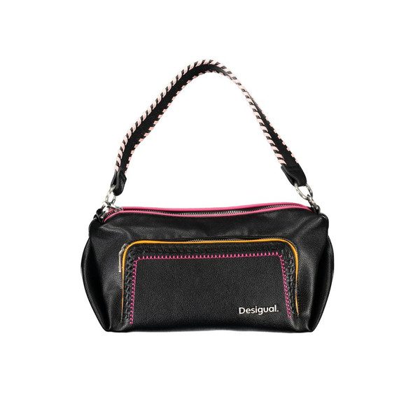 Desigual Black Polyethylene Handbag DE-26962 Desigual Black Polyethylene Handbag DE-26962