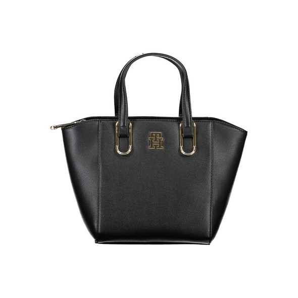 Tommy Hilfiger Black Polyethylene Handbag TO-27503 Tommy Hilfiger Black Polyethylene Handbag TO-27503