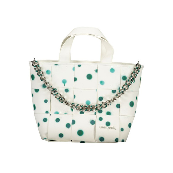 White Polyethylene Handbag DE-28956 White Polyethylene Handbag DE-28956