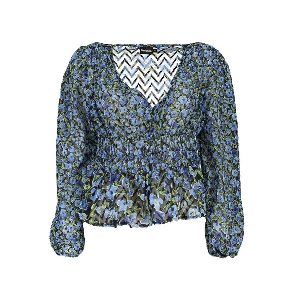 Blue Polyester Sweater Blue Polyester Sweater