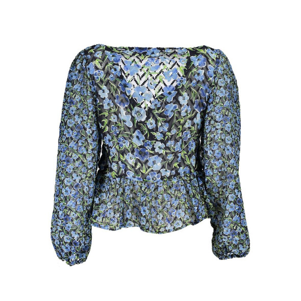 Desigual Blue Polyester Sweater Desigual Blue Polyester Sweater