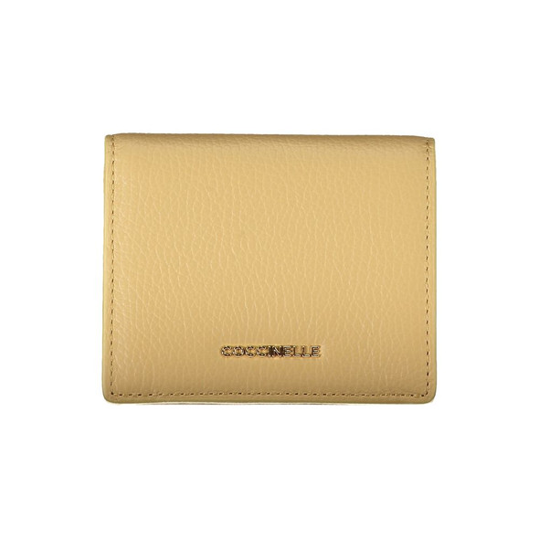 Beige Leather Wallet Beige Leather Wallet
