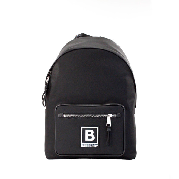 Abbeydale Branded Stamp Black Nylon Backpack Shoulder Bookbag Abbeydale Branded Stamp Black Nylon Backpack Shoulder Bookbag