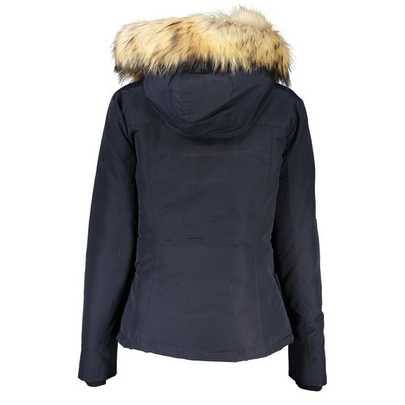 Woolrich Blue Cotton Jackets & Coat Woolrich Blue Cotton Jackets & Coat