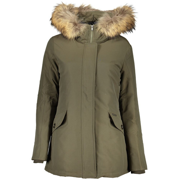 Woolrich Green Cotton Jackets & Coat WO-24349 Woolrich Green Cotton Jackets & Coat WO-24349