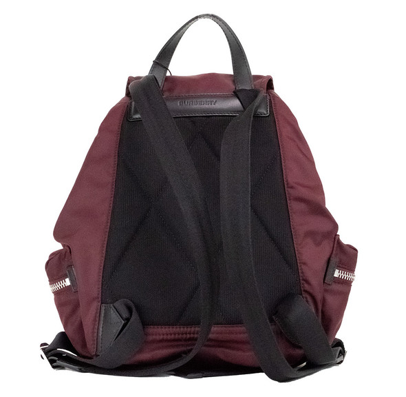 Medium Burgundy Econyl Nylon Rucksack Drawstring Backpack Bookbag Medium Burgundy Econyl Nylon Rucksack Drawstring Backpack Bookbag