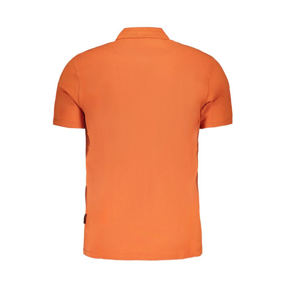 Napapijri Orange Cotton Polo Shirt NA-29517 Napapijri Orange Cotton Polo Shirt NA-29517