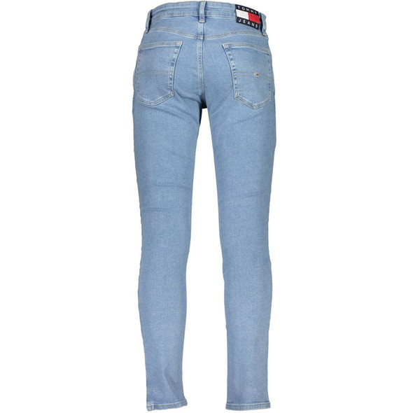 Light Blue Cotton Men Slim Tapered Jean Light Blue Cotton Men Slim Tapered Jean