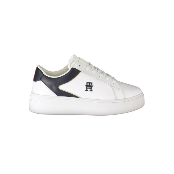 White Polyester Sneaker TO-29640 White Polyester Sneaker TO-29640