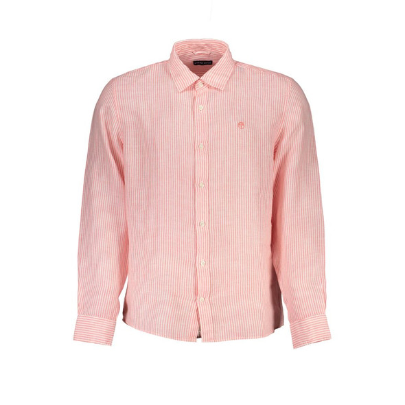 North Sails Pink Linen Shirt North Sails Pink Linen Shirt