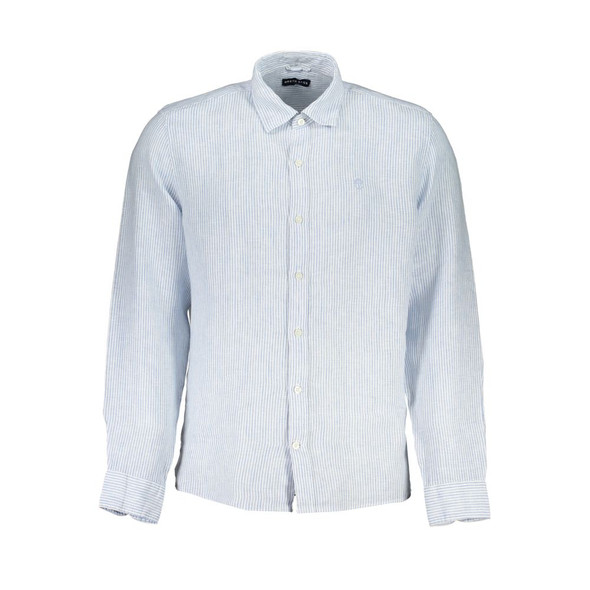 Light Blue Linen Men Shirt NO-29730 Light Blue Linen Men Shirt NO-29730
